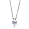 Silver Pendant Necklace LOS887 Rhodium 925 Sterling Silver Chain Pendant