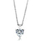 Silver Pendant Necklace LOS889 Rhodium 925 Sterling Silver Chain Pendant