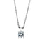 Silver Pendant Necklace LOS890 Rhodium 925 Sterling Silver Chain Pendant