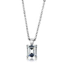 Silver Pendant LOS898 Rhodium 925 Sterling Silver Chain Pendant with CZ