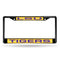 Black License Plate Frame Louisiana State Black Laser Chrome Frame