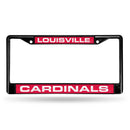 Black License Plate Frame Louisville Black Laser Chrome Frame