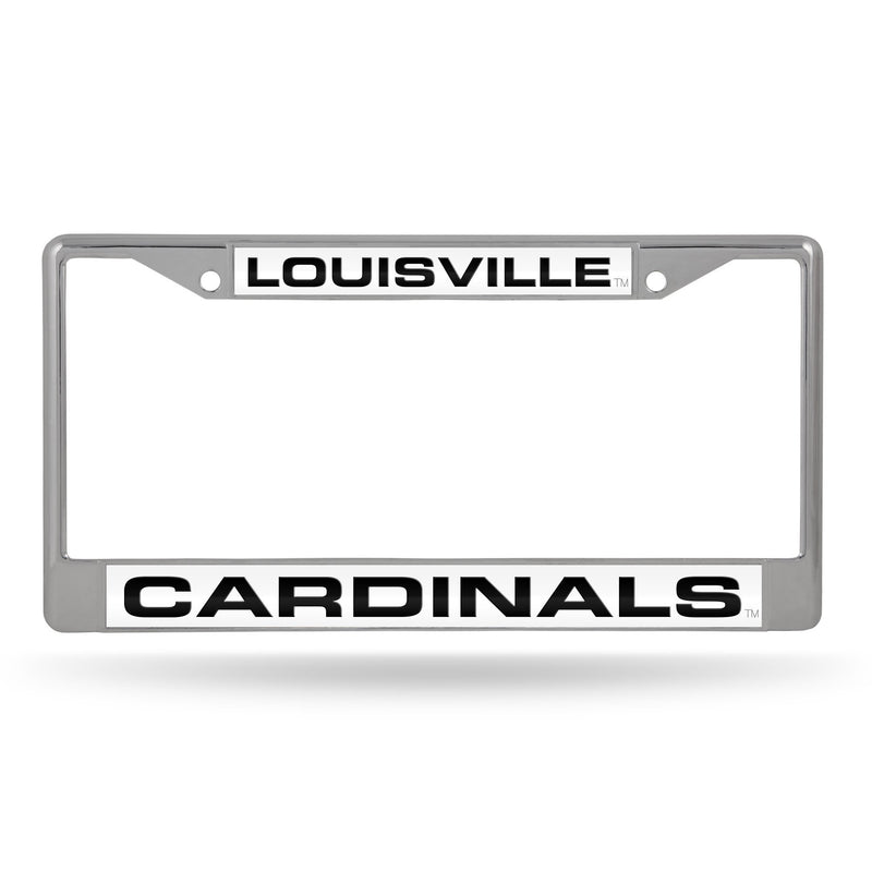 Mustang License Plate Frame Louisville Laser Chrome Frame