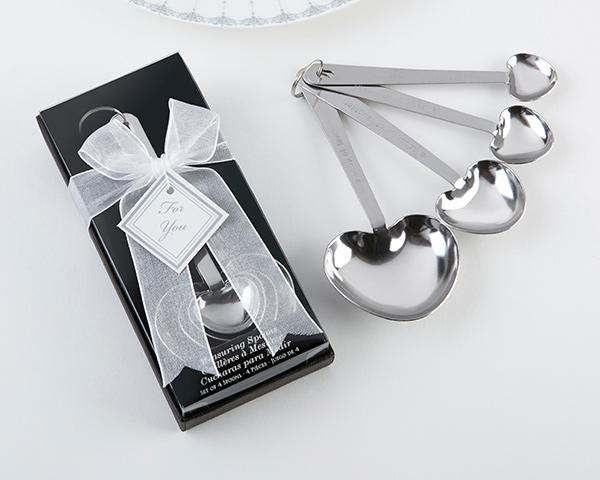 "Love Beyond Measure" Heart Shaped Measuring Spoons in Gift Box-Boy Wedding / Ring bearer-JadeMoghul Inc.