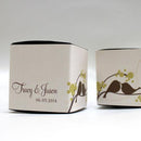 Love Bird Cube Favor Box Wrap Spring (Pack of 1)-Favor-Mocha Mousse-JadeMoghul Inc.