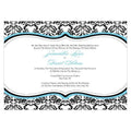 Love Bird Damask Invitation Berry (Pack of 1)-Invitations & Stationery Essentials-Candy Apple Green-JadeMoghul Inc.