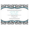 Love Bird Damask Invitation Berry (Pack of 1)-Invitations & Stationery Essentials-Navy Blue-JadeMoghul Inc.