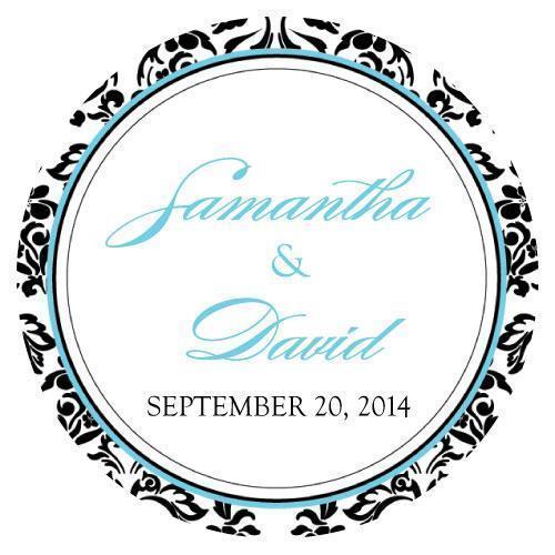 Love Bird Damask Large Sticker Berry (Pack of 1)-Wedding Favor Stationery-Vintage Gold-JadeMoghul Inc.