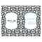 Love Bird Damask Program Berry (Pack of 1)-Wedding Ceremony Stationery-Aqua Blue-JadeMoghul Inc.