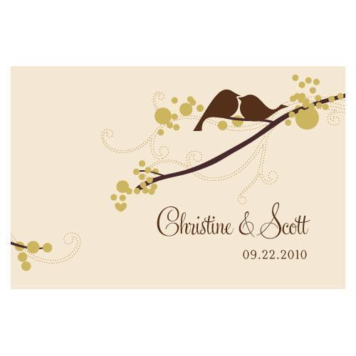 Love Bird Large Rectangular Tag Spring (Pack of 1)-Wedding Favor Stationery-Grass Green-JadeMoghul Inc.