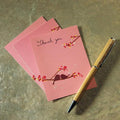 Love Bird Note Card Spring (Pack of 1)-Table Planning Accessories-Grass Green-JadeMoghul Inc.