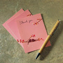 Love Bird Note Card Spring (Pack of 1)-Table Planning Accessories-Pastel Blue-JadeMoghul Inc.