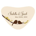 Love Birds Heart Container Sticker Spring (Pack of 1)-Wedding Favor Stationery-Mocha Mousse-JadeMoghul Inc.