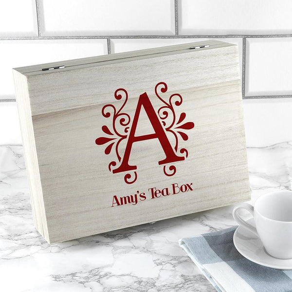 Present Gift Love Chai' Tea Box With Initial