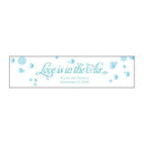 Love is in the Air Bubble Sticker Indigo Blue (Pack of 1)-Wedding Favor Stationery-Aqua Blue-JadeMoghul Inc.