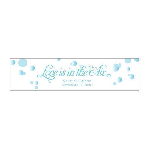 Love is in the Air Bubble Sticker Indigo Blue (Pack of 1)-Wedding Favor Stationery-Aqua Blue-JadeMoghul Inc.