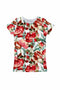 Love Song Zoe Red Floral Print Cute Designer T-Shirt - Girls-Love Song-18M/2-White/Red/Green-JadeMoghul Inc.