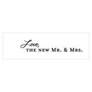"Love, the New Mr. & Mrs." Confetti Cards Indigo Blue (Pack of 1)-Wedding Favor Stationery-Aqua Blue-JadeMoghul Inc.