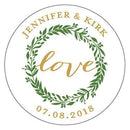 Love Wreath Small Sticker (Pack of 1)-Wedding Favor Stationery-JadeMoghul Inc.