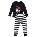 Lovely Baby Kids Girls Boys Cartoon Printed Cotton Pajamas Pyjamas Sleepwear Set-Black-2T-JadeMoghul Inc.