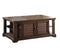 Lovely Coffee Table, Dark Oak Brown-Coffee Tables-Dark Oak Brown-Rbw Mango Veneer PB-JadeMoghul Inc.