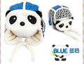 Lovely Panda Hats Baby Caps Kids Aviator Hat Bomber Winter Cap Children Masks Warm All For Children Clothing And Accessories-Blue-JadeMoghul Inc.