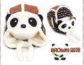Lovely Panda Hats Baby Caps Kids Aviator Hat Bomber Winter Cap Children Masks Warm All For Children Clothing And Accessories-Brown-JadeMoghul Inc.