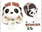 Lovely Panda Hats Baby Caps Kids Aviator Hat Bomber Winter Cap Children Masks Warm All For Children Clothing And Accessories-Brown-JadeMoghul Inc.