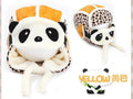 Lovely Panda Hats Baby Caps Kids Aviator Hat Bomber Winter Cap Children Masks Warm All For Children Clothing And Accessories-Yellow-JadeMoghul Inc.
