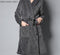 Lovers Classic Silk Soft Long Bathrobe / Flannel Warm Dressing Gown-Men dark grey-M-JadeMoghul Inc.