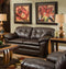 Loveseats Comfy Loveseat - 67" X 34" X 34" Cowgirl Brown 100% PU Loveseat HomeRoots