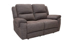 Loveseats Gray Loveseat - 39" Modern Grey Fabric Power Reclining Loveseat HomeRoots