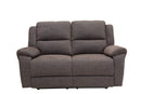 Loveseats Gray Loveseat - 39" Modern Grey Fabric Power Reclining Loveseat HomeRoots