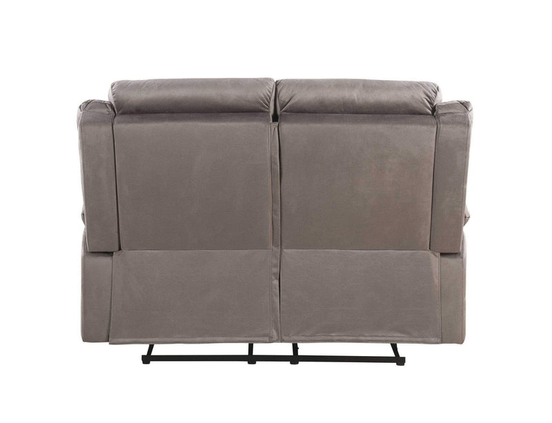 Loveseats Vintage Loveseat - 37" X 57" X 42" Velvet Upholstery Metal Reclining Mechanism Loveseat (Motion) HomeRoots