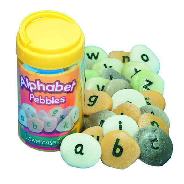 LOWERCASE ALPHABET PEBBLES-Supplies-JadeMoghul Inc.