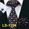 LS-1101 Barry.Wang Men`s Tie Brown Novelty 100% Silk Tie Gravata Hanky Cufflink Set For Men Formal Wedding Party Groom Business-LS1394-JadeMoghul Inc.
