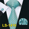 LS-1101 Barry.Wang Men`s Tie Brown Novelty 100% Silk Tie Gravata Hanky Cufflink Set For Men Formal Wedding Party Groom Business-LS1416-JadeMoghul Inc.