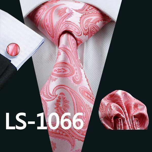 LS-337 Hot Men`s Tie Blue Striped 100% Silk Jacquard Woven Gravata Tie Hanky Cufflink Set For Men Formal Wedding Party Business-LS1066-JadeMoghul Inc.