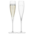 Monogrammed Gifts LSA Monogrammed Savoy Champagne Flutes