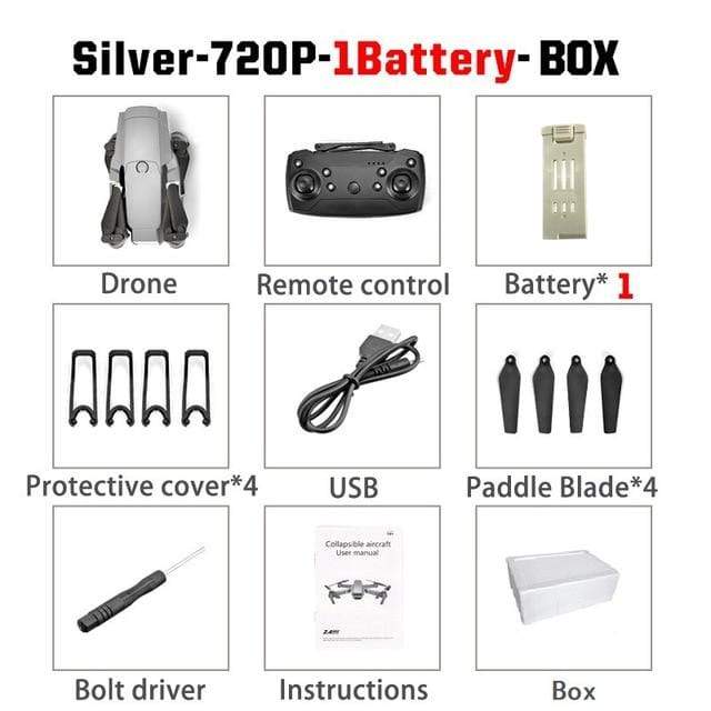 LSRC New E68pro Mini Drone Wide Angle 4K 1080P WiFi FPV Camera Drones Height Holding Mode RC Foldable Quadrotor Dron Toy Gift AExp