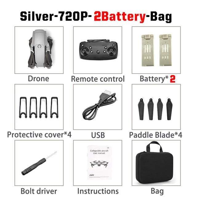 LSRC New E68pro Mini Drone Wide Angle 4K 1080P WiFi FPV Camera Drones Height Holding Mode RC Foldable Quadrotor Dron Toy Gift AExp