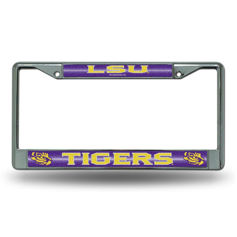 Audi License Plate Frame LSU Bling Chrome Frame