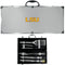 LSU Tigers 8 pc Stainless Steel BBQ Set with Metal Case-Tailgating Accessories-JadeMoghul Inc.