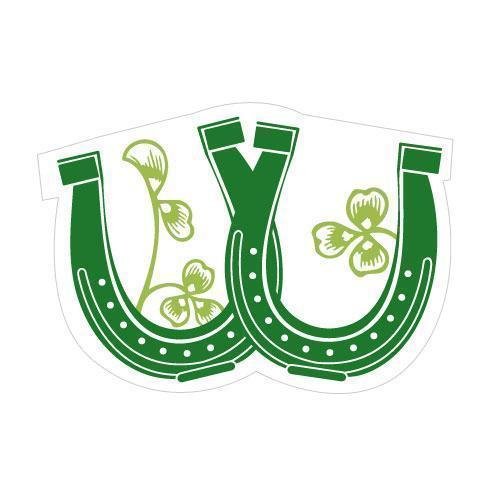 Luck Of The Irish Diecut Sticker Plum (Pack of 1)-Wedding Favor Stationery-Classical Green-JadeMoghul Inc.