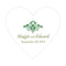 Luck Of The Irish Heart Sticker Plum (Pack of 1)-Wedding Favor Stationery-Peacock Green-JadeMoghul Inc.