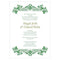Luck Of The Irish Invitation Plum (Pack of 1)-Invitations & Stationery Essentials-Peacock Green-JadeMoghul Inc.