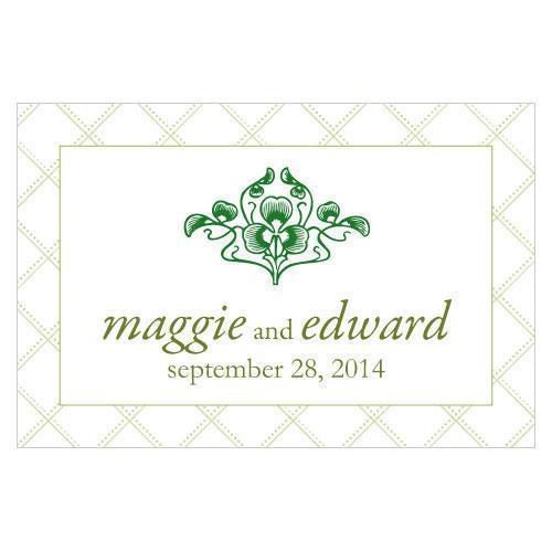 Luck Of The Irish Large Rectangular Tag Plum (Pack of 1)-Wedding Favor Stationery-Classical Green-JadeMoghul Inc.