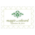 Luck Of The Irish Large Rectangular Tag Plum (Pack of 1)-Wedding Favor Stationery-Ruby-JadeMoghul Inc.