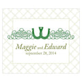 Luck Of The Irish Rectangular Label Plum (Pack of 1)-Wedding Favor Stationery-Ruby-JadeMoghul Inc.