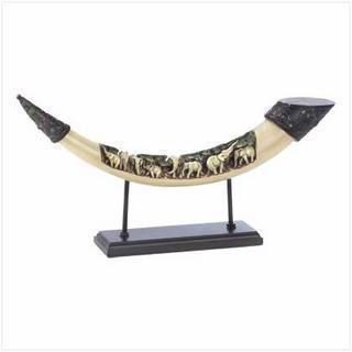 Home Decor Ideas Lucky Elephants Tusk Sculpture